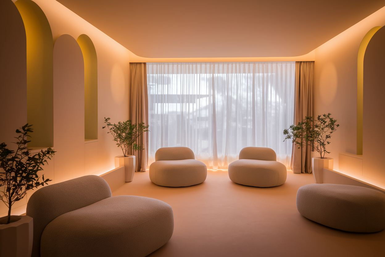 Décoration intérieure apaisante pour espaces thérapeutiques